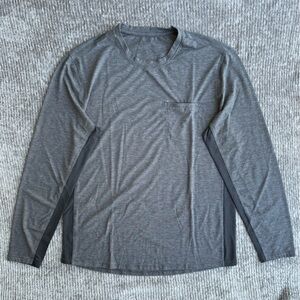 Lululemon Men’s Long Sleeve Performance Pocket Shirt Grey Size XL